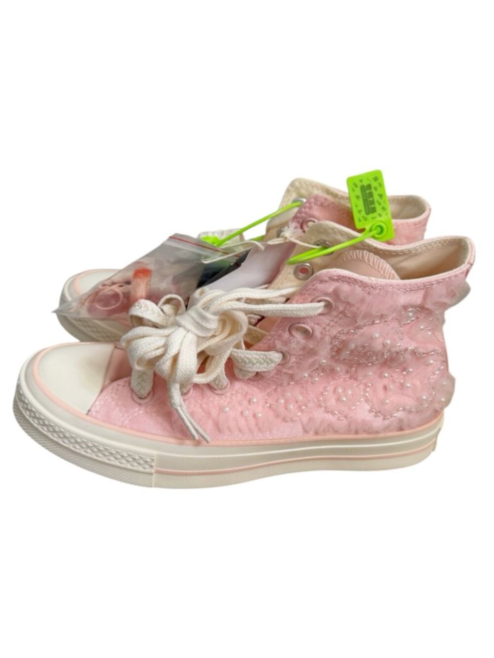 Converse Chuck 70 Peach Blossom Pink Sakura Pearl Lace High Top Sneakers Limited